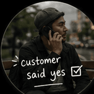 A founder hearing a customer said yes